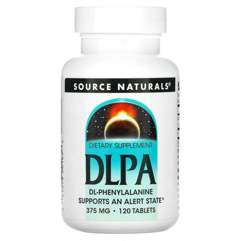 Source Naturals, DLPA, 375 мг, 120 таблеток