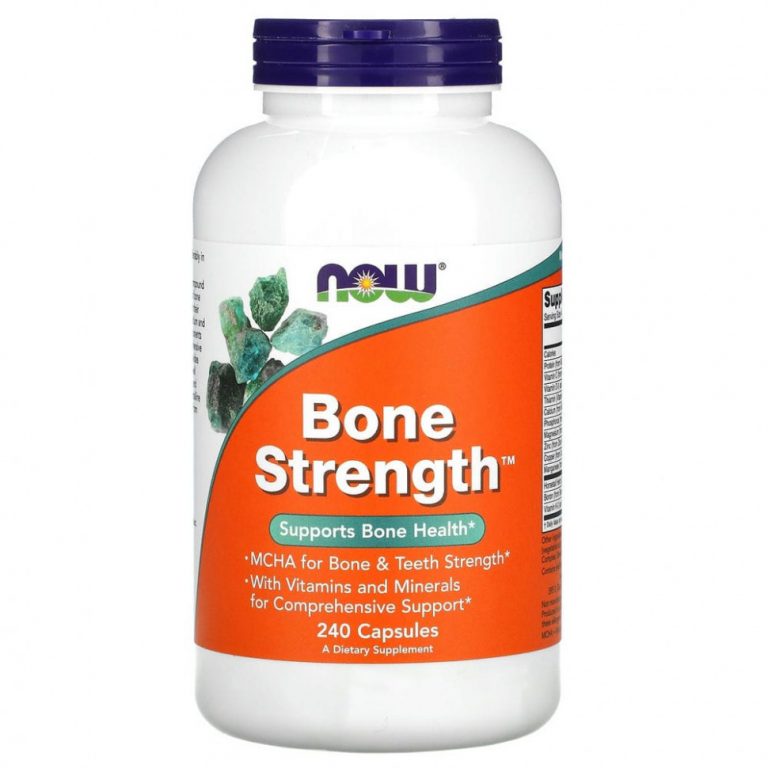 NOW Foods, Bone Strength, поддержка здоровья костей, 240 капсул