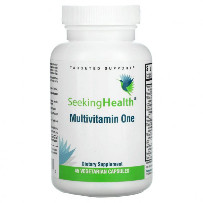 Seeking Health, Optimal Multivitamin Methyl One, с L-5-МТГФ и метилом B12, 45 вегетарианских капсул