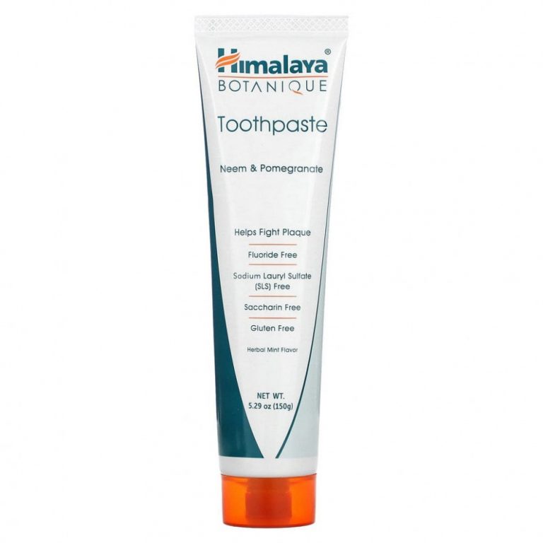 Himalaya, Botanique, зубная паста, ним и гранат, без фтора, 150 г (5,29 унции)