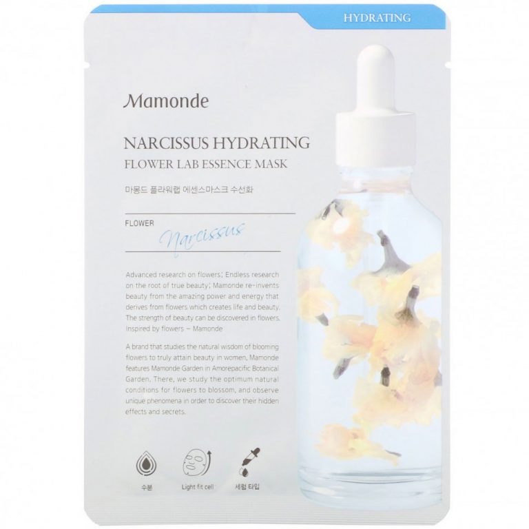 Mamonde, Flower Lab Essence Mask, увлажняющая маска с нарциссом, 1 шт., 25 мл