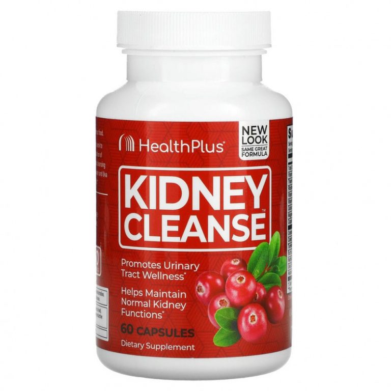 Health Plus, Kidney Cleanse, очищение почек, 60 капсул