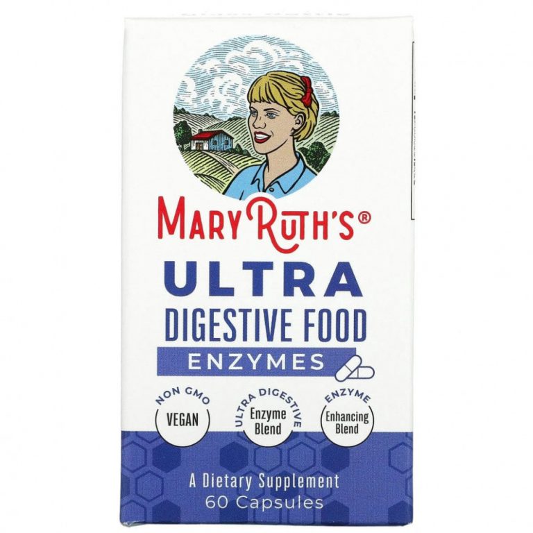 MaryRuth Organics, Ultra Digestive Food, ферменты, 60 капсул