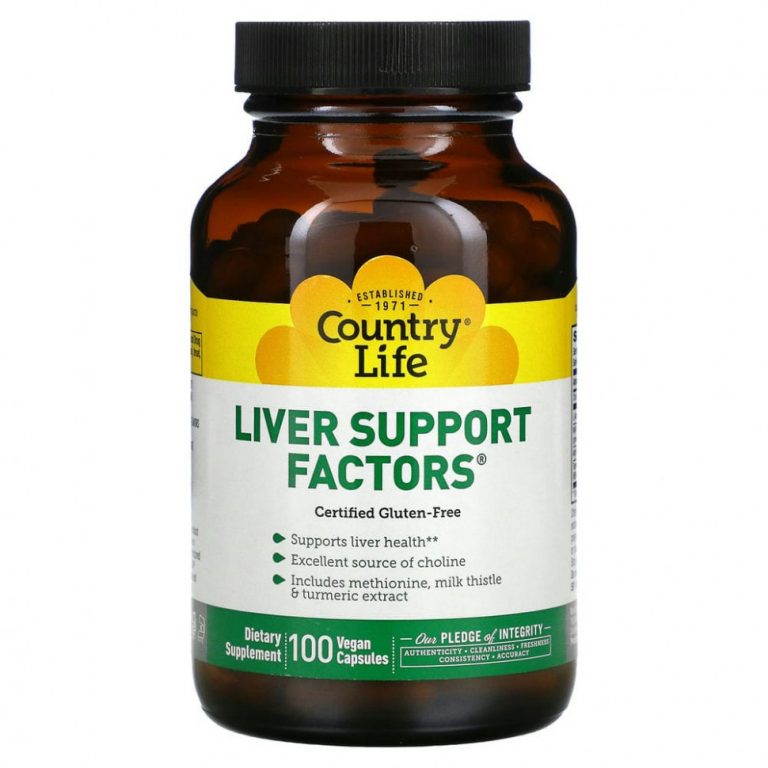 Country Life, Liver Support Factors, 100 веганских капсул