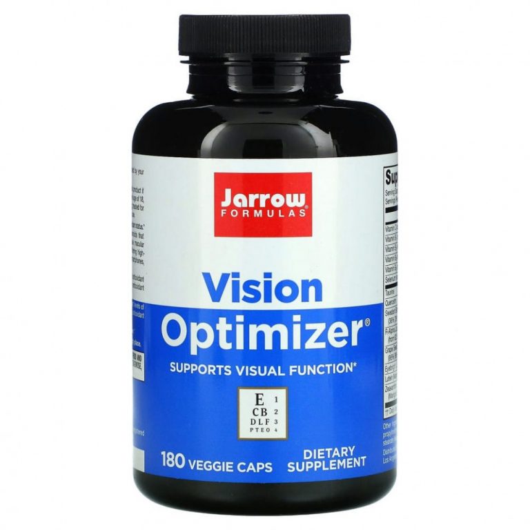 Jarrow Formulas, Vision Optimizer, добавка для зрения, 180 растительных капсул