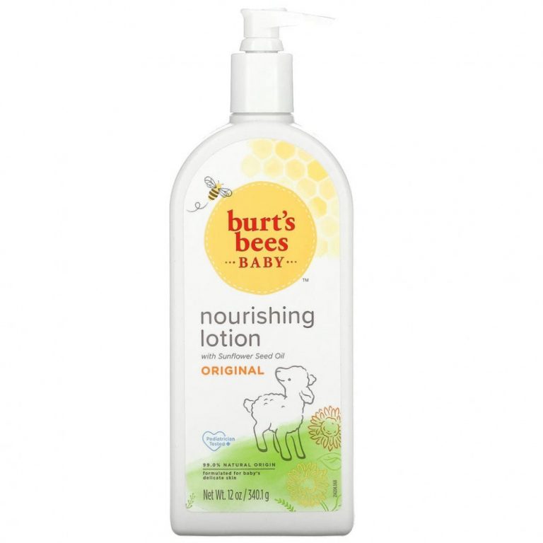 Burt’s Bees, Baby, питательный лосьон с подсолнечным маслом, оригинальный, 340,1 г (12 унций)