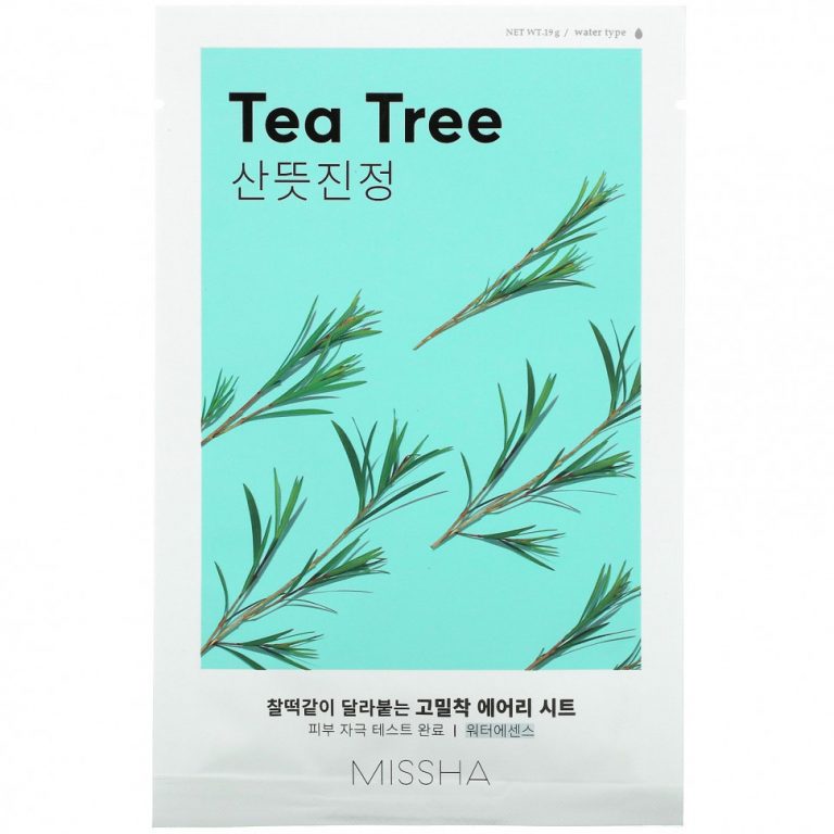 Missha, Тканевая маска Airy Fit Beauty Sheet Mask, Tea Tree, 1 лист, 19 г