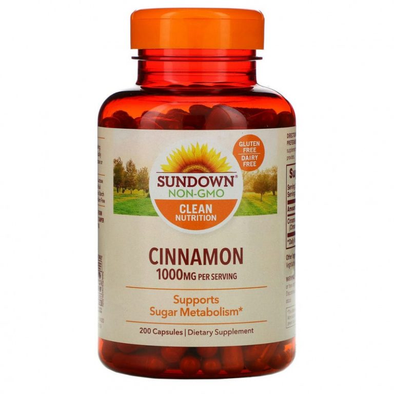 Sundown Naturals, Корица, 500 мг, 200 капсул