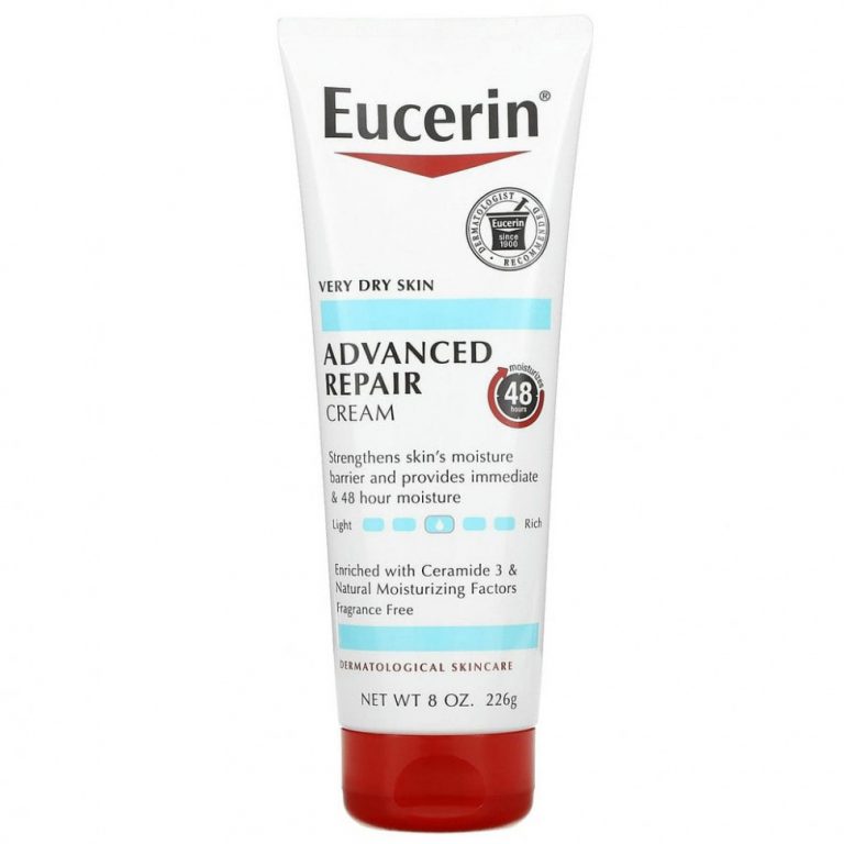 Eucerin, Улучшенный восстанавливающий крем, без отдушек, 226 г (8 унций)