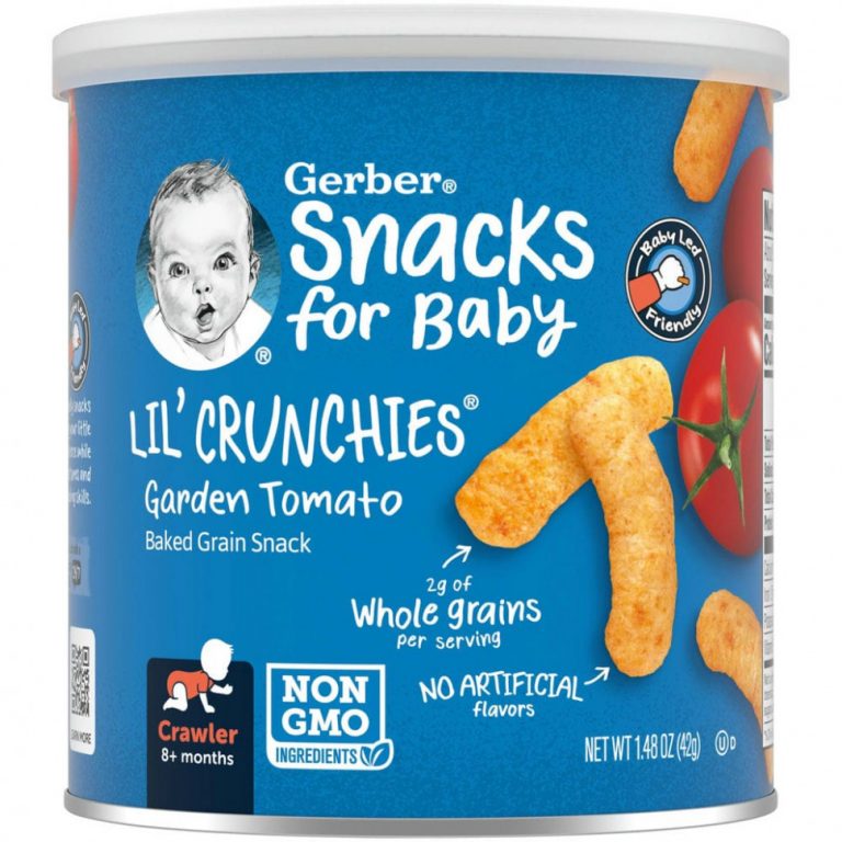 Gerber, Lil’ Crunchies, для малышей от 8 месяцев, со вкусом томатов, 42 г (1,48 унции)