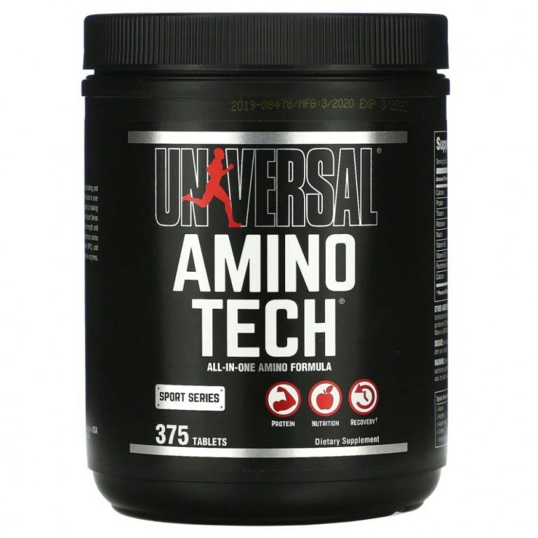 Universal Nutrition, Amino Tech, универсальная формула с аминокислотами, 375 таблеток