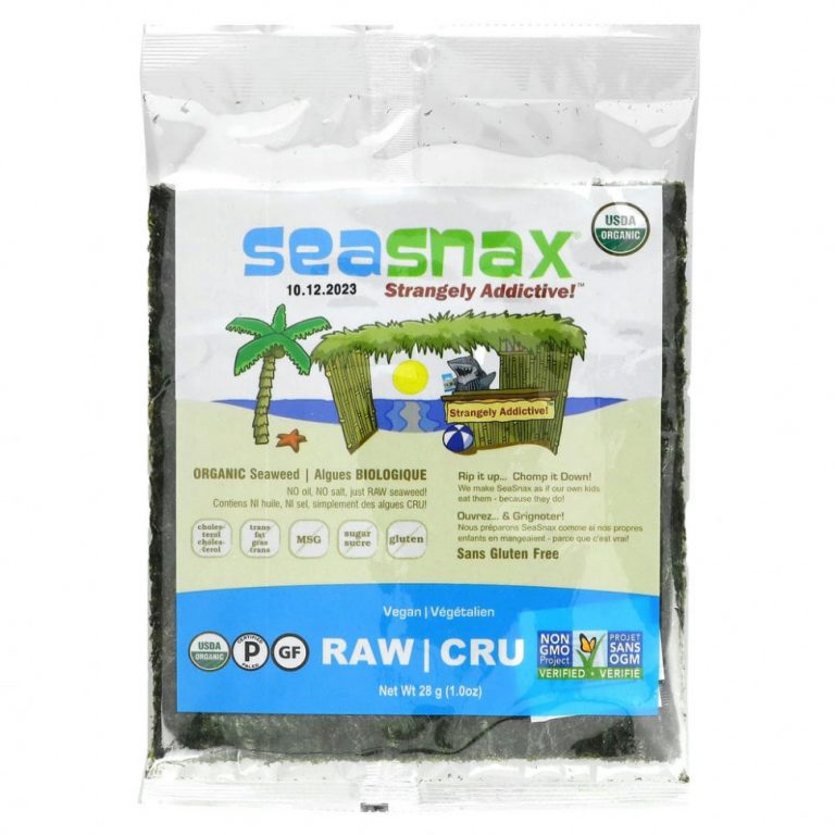 SeaSnax, Raw Seaweed, 10 sheets — 1 oz (28 g)