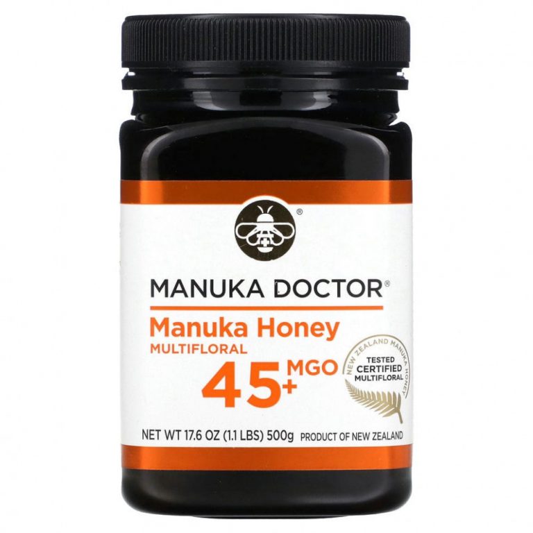 Manuka Doctor, Многоцветковый мед манука, MGO 45+, 500 г (1,1 фунта)