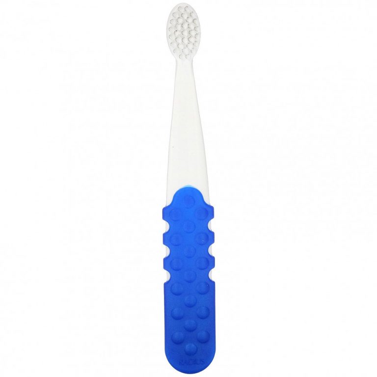 RADIUS, Totz Plus Brush, 3+ Years, Extra Soft, White / Blue, 1 зубная щетка