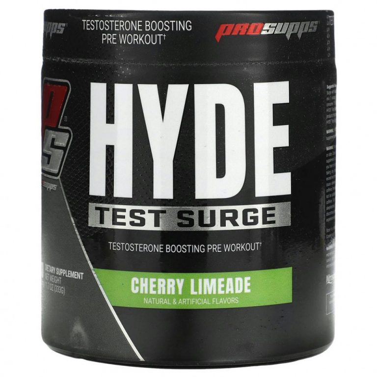 ProSupps, Mr. Hyde, Test Surge, уровень тестостерона перед тренировкой, вишневый лаймад, 336 г (11,8 унции)