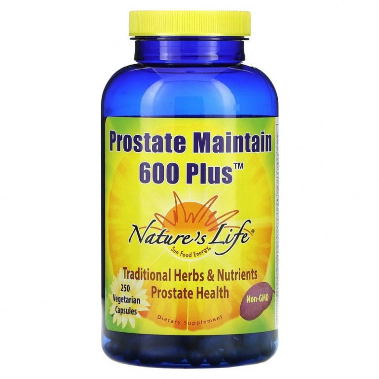 Nature’s Life, Prostate Maintain 600 Plus, 250 вегетарианских капсул