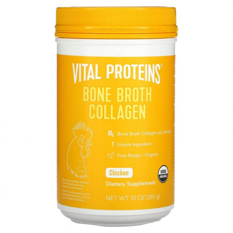 Vital Proteins, Коллаген из костного бульона, курица, 285 г (10 унций)