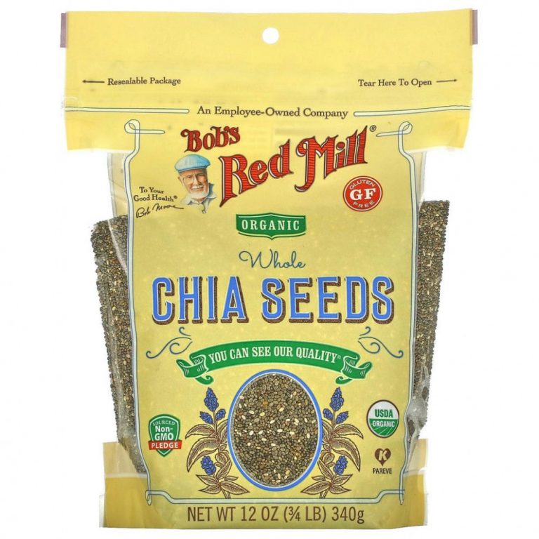 Bob’s Red Mill, Органические цельные семена чиа, 340 г (12 унций)