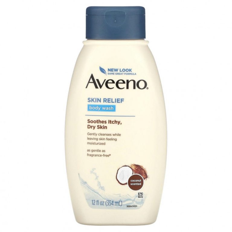 Aveeno, Skin Relief Gentle Scent Body Wash, Nourishing Coconut, 12 fl oz (354 ml)