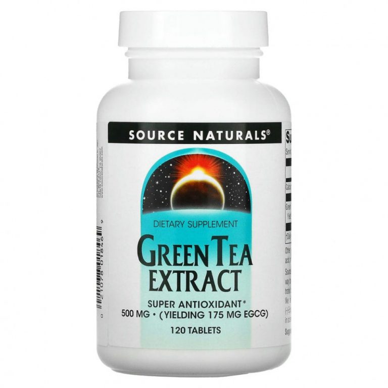 Source Naturals, Экстракт зелёного чая, 500 мг, 120 таблеток