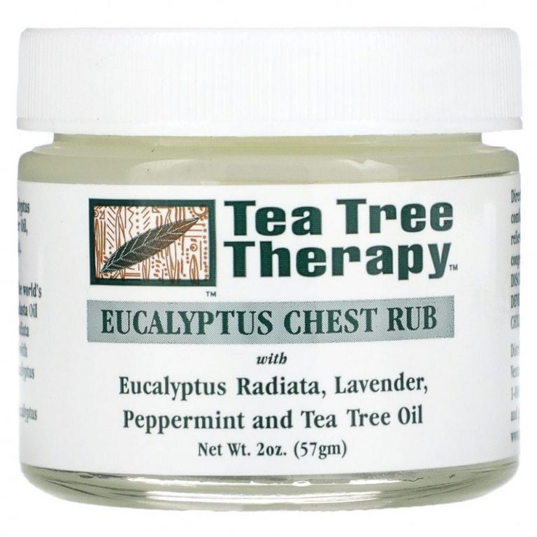 Tea Tree Therapy, Эвкалиптовая мазь — растирка для груди, 2 унции (57 г)