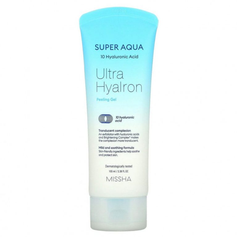 Missha, Super Aqua, Ultra Hyalron, гель-пилинг с гиалуроновой кислотой, 100 мл (3,38 жидк. унций)