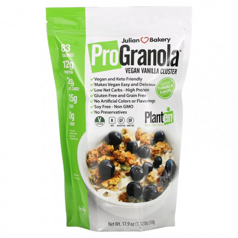 Julian Bakery, Pro Granola, ванильный вкус, 17,9 унц. (510 г)