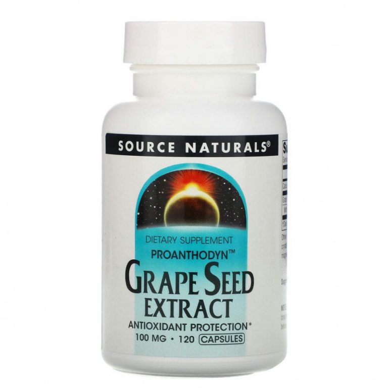 Source Naturals, Proanthodyn, экстракт виноградных косточек, 100 мг, 120 капсул