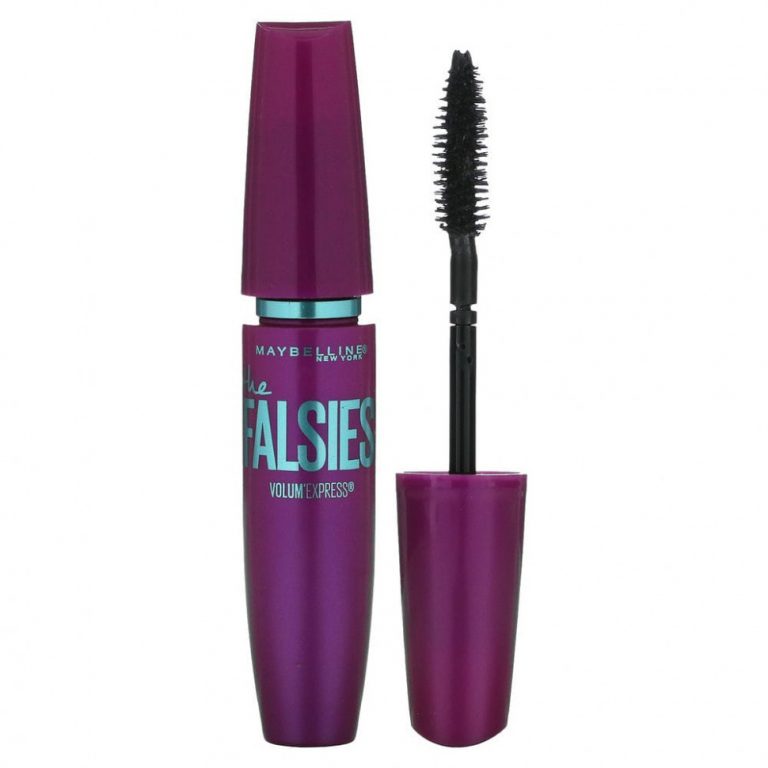 Maybelline, Тушь для ресниц Volum’ Express, Falsies, угольно-черный цвет, 7,5 мл