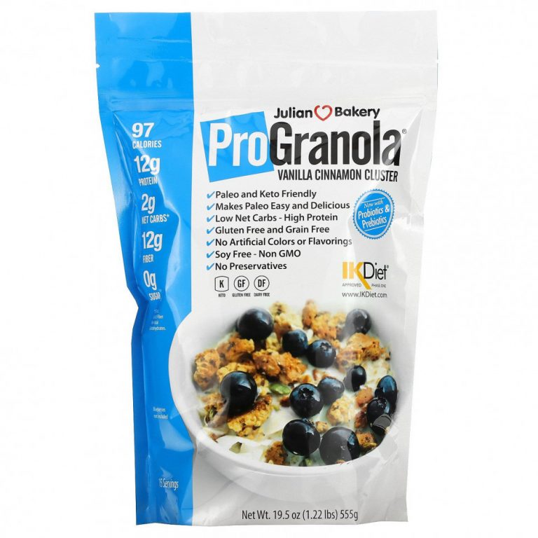 Julian Bakery, Pro Granola, ваниль и корица, 1,22 фунта (555 г)