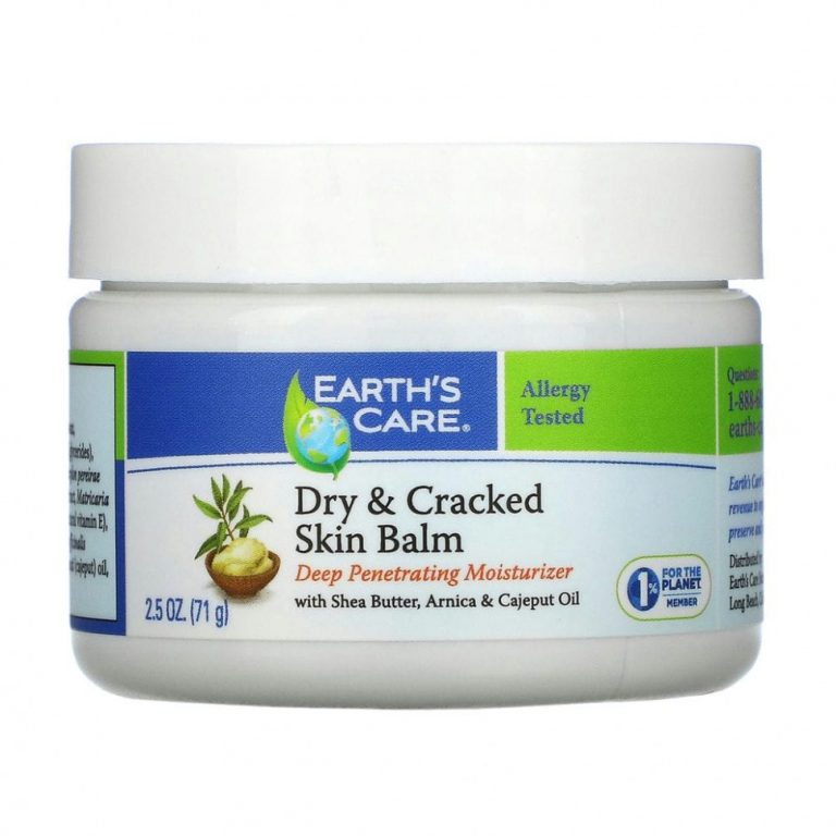 Earth’s Care, Dry & Cracked Skin Balm, with Shea Butter, Arnica & Cajeput Oil, 2.5 oz (71 g)