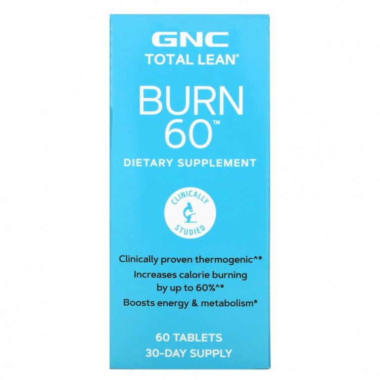 GNC, Total Lean, Burn 60, средство для эффективного сжигания жира, 60 таблеток