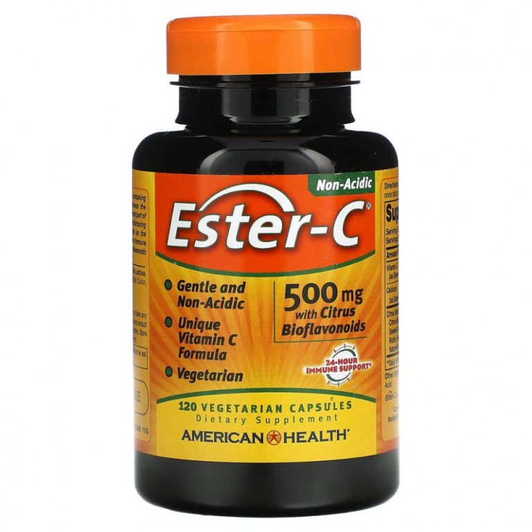 American Health, Ester-C с цитрусовыми биофлавоноидами, 500 мг, 120 вегетарианских капсул