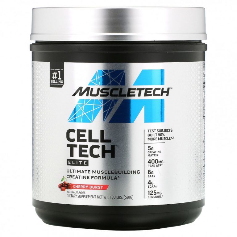 Muscletech, Cell Tech, Elite, Cherry Burst, 591 г (1,3 фунта)