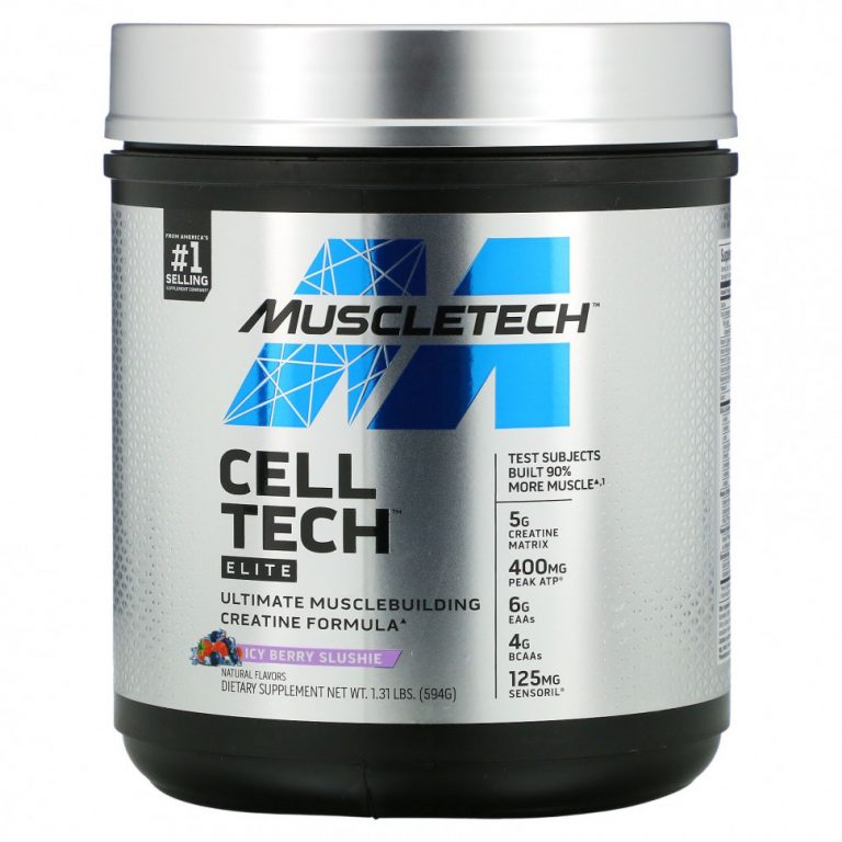 Muscletech, Cell Tech, Elite, ледяные ягоды, 594 г (1,31 фунта)