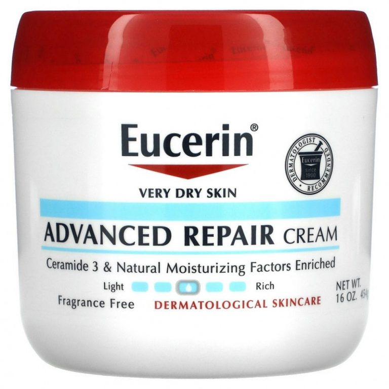 Eucerin, усовершенствованный восстанавливающий крем, без отдушек, 454 г (16 унций)