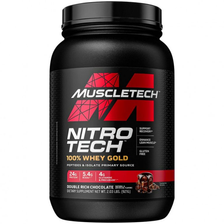 Muscletech, Performance Series, Nitro Tech, 100% Whey Gold (100% сыворотка), двойной шоколад, 1,02 кг (2,24 фунта)