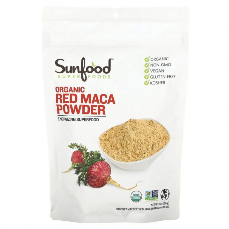 Sunfood, Порошок из необработанной органической красной маки, 227 г (8 унций)