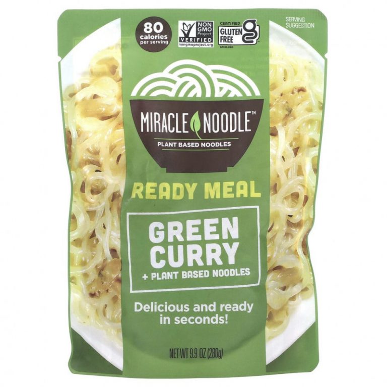 Miracle Noodle, Готовый продукт, зеленый карри, 280 г (9,9 унций)