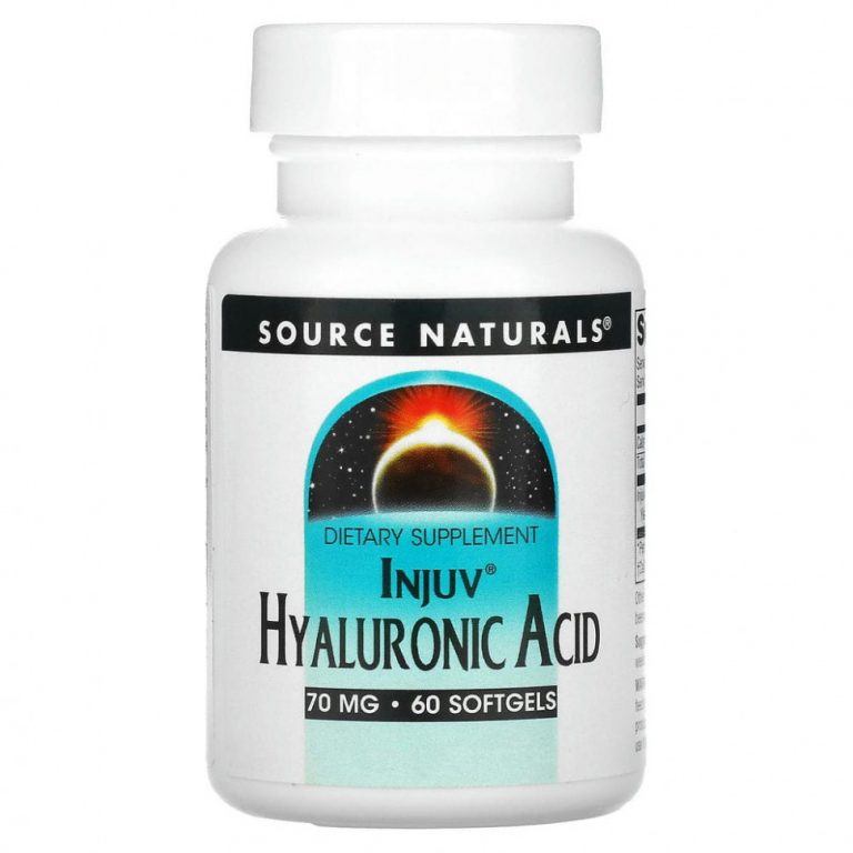 Source Naturals, Injuv, гиалуроновая кислота, 70 мг, 60 мягких таблеток