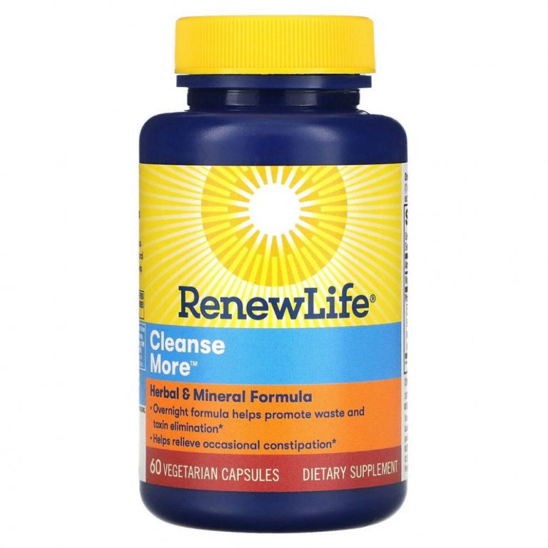 Renew Life, Cleanse More, 60 растительных капсул