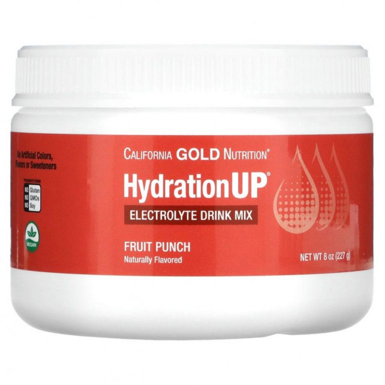 California Gold Nutrition, HydrationUP, порошок для приготовления электролитического напитка, фруктовый пунш, 227 г (8 унций)