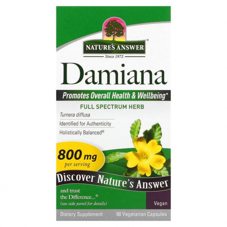 Nature’s Answer, Damiana Leaf, 400 mg, 90 Vegetarian Capsule