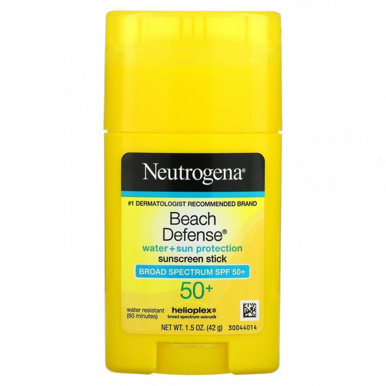 Neutrogena, пляжная защита, солнцезащитное средство в виде стика, SPF 50+, 42 г (1,5 унции)