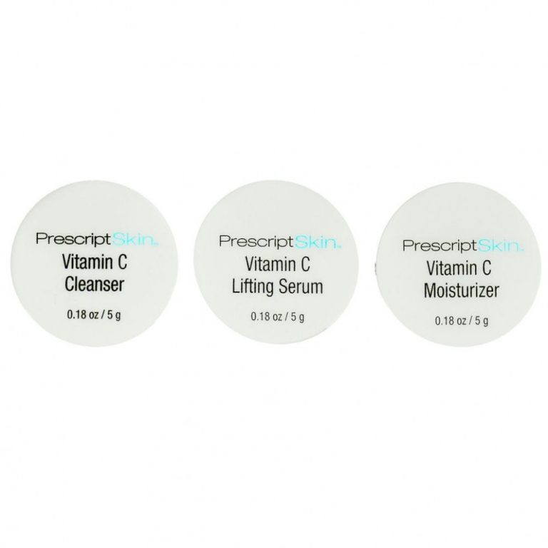 PrescriptSkin, набор пробных продуктов с витамином С, 3 баночки по 5 г (0,18 унции)