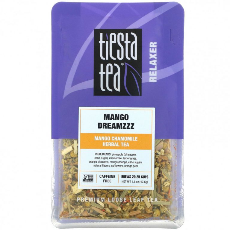 Tiesta Tea Company, Рассыпной чай премиального качества, манго Dreamzzz, без кофеина, 42,5 г (1,5 унции)