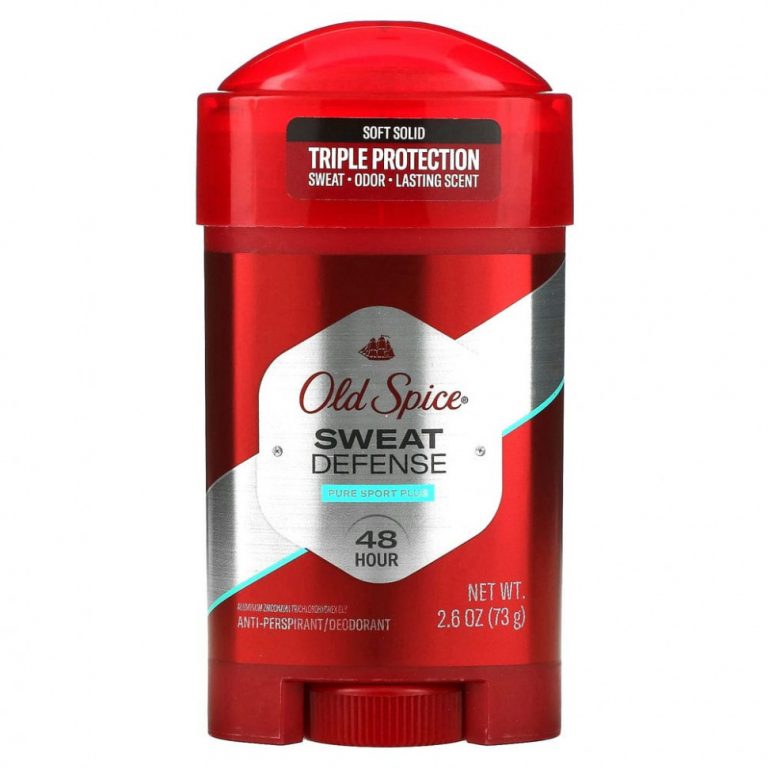 Old Spice, Pure Sport Plus, сверхсильный антиперспирант / дезодорант, мягкое твердое вещество, 73 г (2,6 унции)