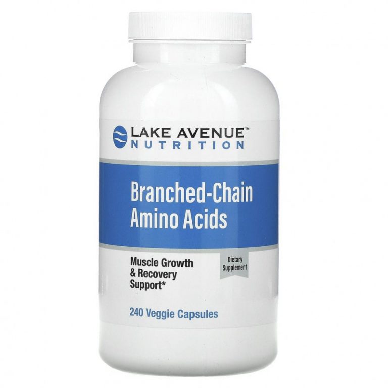 Lake Avenue Nutrition, аминокислоты с разветвленными цепями, 240 растительных капсул