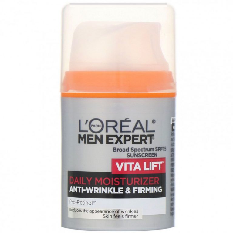 L’Oreal, Men Expert, Борьба с морщинами и укрепление, ежедневное увлажнение Vita Lift, SPF 15, 48 мл