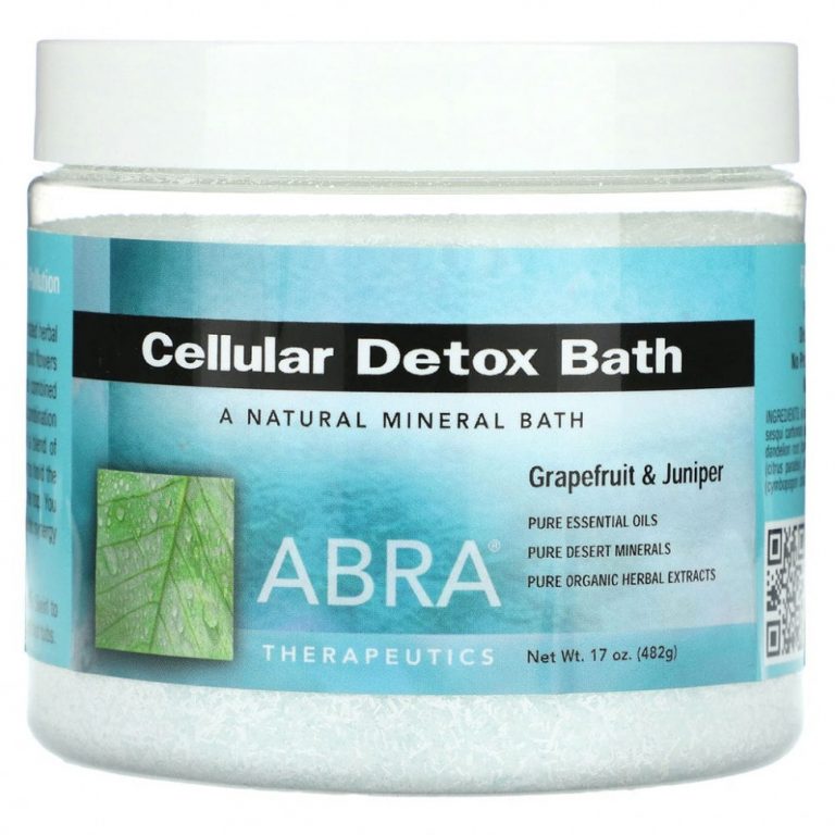 Abracadabra, Abra Therapeutics, Cellular Detox Bath, грейпфрут и можжевельник, 482 г (17 унций)